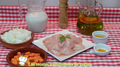 Receta de pollo al curry