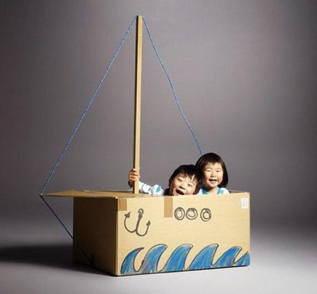 Miércoles de inspiración ♥ Deja volar tu imaginación con cajas de cartón Miércoles de inspiración ♥ Deja volar tu imaginación con cajas de cartón