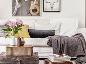 Apartamento nórdico decorado reciclando maletas