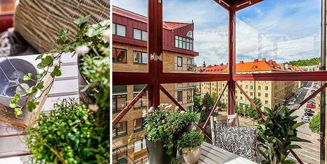 APARTAMENTO NÓRDICO DECORADO RECICLANDO MALETAS