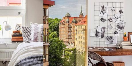 APARTAMENTO NÓRDICO DECORADO RECICLANDO MALETAS