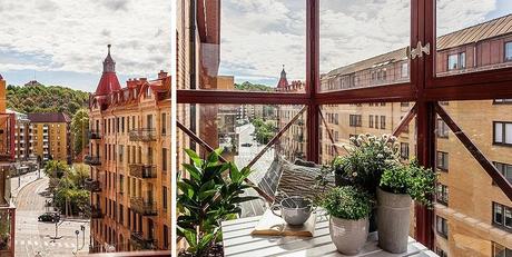 APARTAMENTO NÓRDICO DECORADO RECICLANDO MALETAS