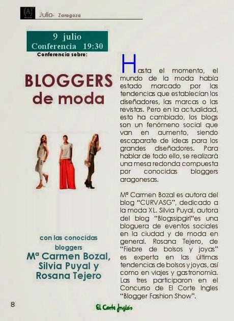 S. PARTICIPA: CONFERENCIA SOBRE BLOGGERS DE MODA EN EL CORTE INGLÉS