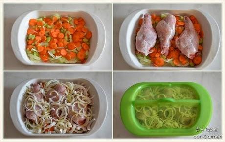 Conejo al Hinojo en su jugo