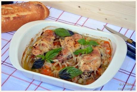 Conejo al Hinojo en su jugo