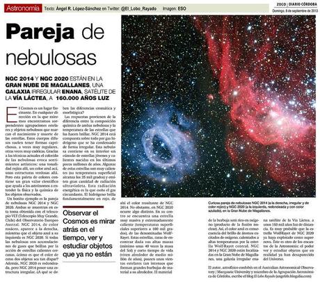 Zoco de Astronomía: Pareja de Nebulosas