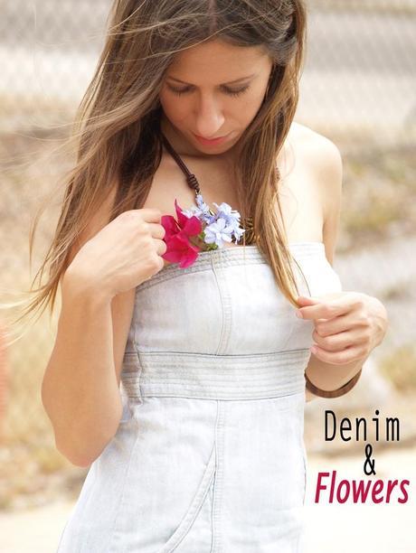 OUTFIT DENIM AND FLOWERS
