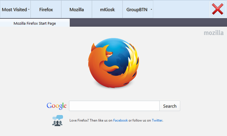 kkiosk Firefox en modo kiosko