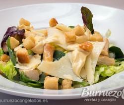 Ensalada CÉSAR Receta de ensalada césar de Burruezo congelados.