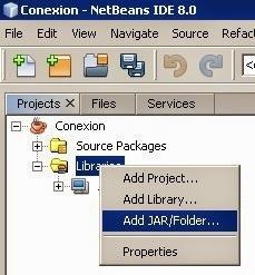 Add JAR en Netbeans