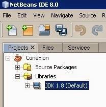 Barra de herramientas de Netbeans