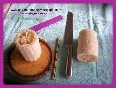 JARRON CON ESPONJA LUFA!!!