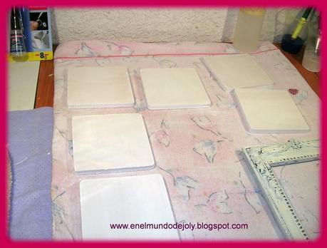 POSAVAVOS DECOUPAGE Y EL CAMBIO DE UN RELOJ!!