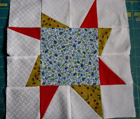 Classic Meets Moderrn:Star Flowers.Mod Star Block.