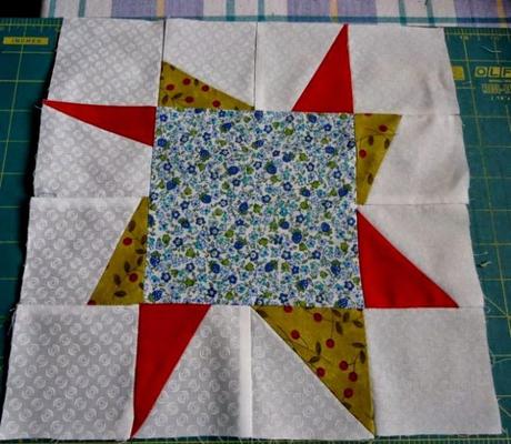 Classic Meets Moderrn:Star Flowers.Mod Star Block.