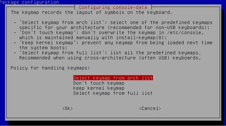 Configuracion de teclado en Debian