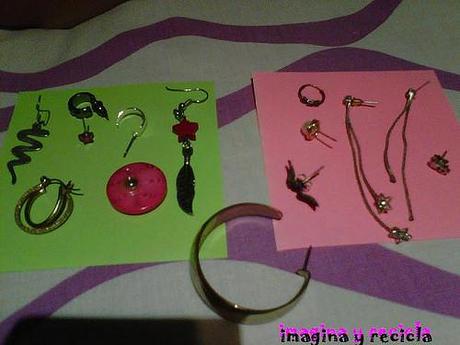 pendientes desparejados y encontrados