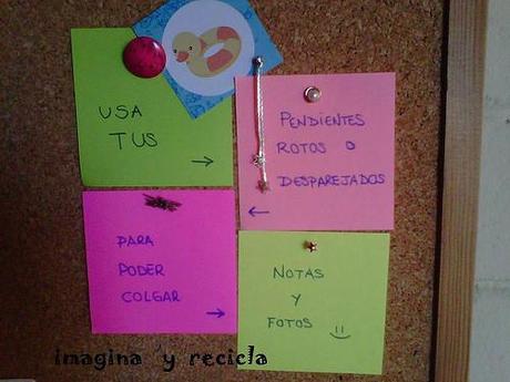 pendientes para colgar notas