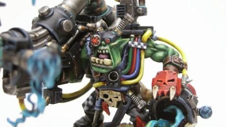 Cómo pintar un Big Mek Ork con kañón de atake shokk