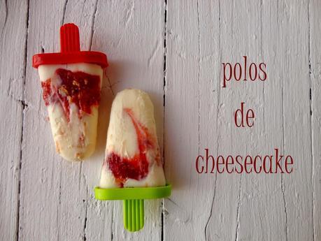 Polos de Cheesecake (Cheesecake popsicles)