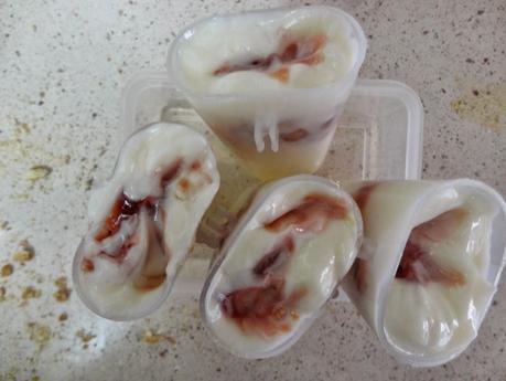 Polos de Cheesecake (Cheesecake popsicles)