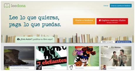 Leedona: autopublicación con donaciones “a voluntad” Leedona - Lee lo que quieras, paga lo que puedas