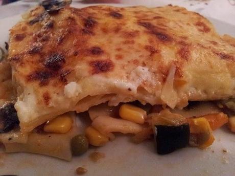 Lasaña con verduras y queso manchego receta Vegetariana