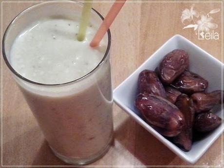 Batido de aguacate y datiles