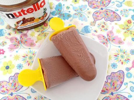 Polos de Nutella recetas postres rápidos recetas postres fáciles y rápidos recetas fáciles con nutella recetas de postres con nutella receta delikatissen Receta de Polos de Nutella receta de polos caseros helados con nutella