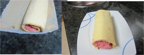 BRAZO GITANO RELLENO DE MERMELADA DE CEREZAS