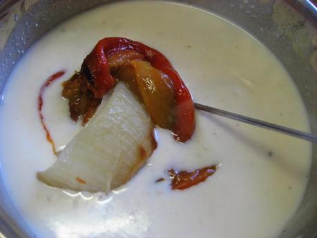 CANALONES CON SETAS Y BECHAMEL DE PIMIENTOS