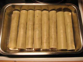 CANALONES CON SETAS Y BECHAMEL DE PIMIENTOS