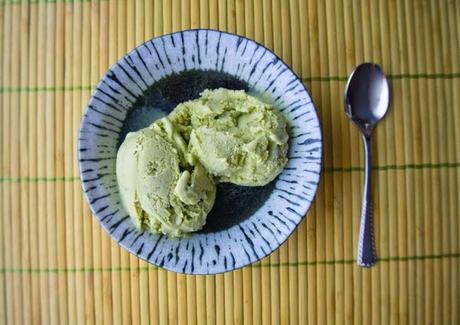 Helado de té verde matcha