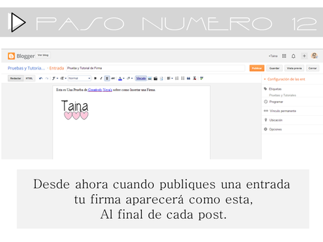 Como insertar una Firma en Blogger  sin tocar HTML, super sencillo.