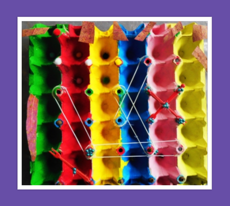 Trabajos con las cubetas de cartón ( parte 4 )