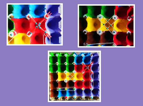 Trabajos con las cubetas de cartón ( parte 4 )