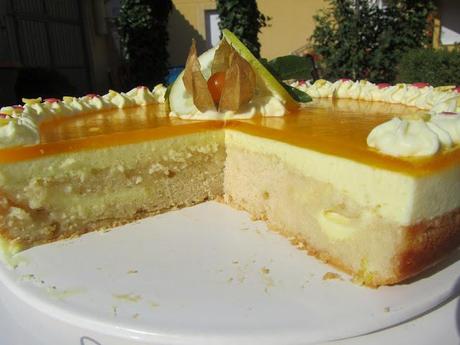 Tarta de mascarpone de limón