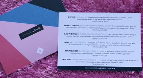 Birchbox Julio 2014: Summer Nights