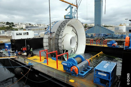 El mar, una inmensa fuente de energía renovable: Parque Mareomotriz Paimpol-Bréhat de Francia.