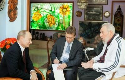 Putin entusiasmó a los cubanos y se reunión con Raúl y Fidel Castro [+ fotos]