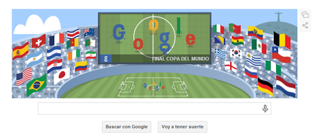 Doodle para la final del Mundial 2014. Alemania vs Argentina