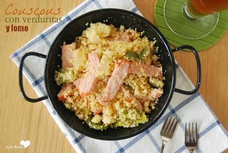 Couscous con verduritas y lomo