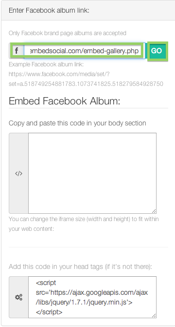 embeber album de facebook en blog