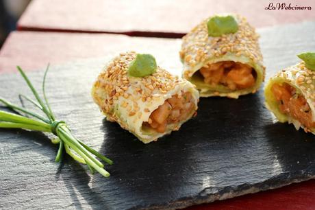 Falso maki de salmón con mostaza maille-8