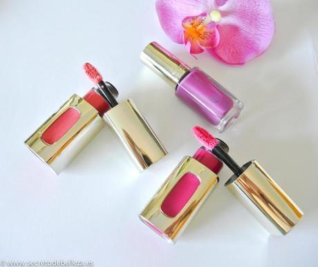 COLECCIÓN ORQUÍDEA RADIANTE DE L'OREAL. (SWATCHES).