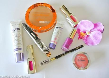 COLECCIÓN ORQUÍDEA RADIANTE DE L'OREAL. (SWATCHES).