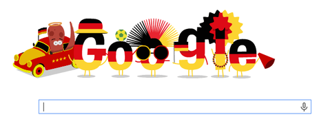 Alemania gana su cuarto Mundial de fútbol y Google les da la enhorabuena solo en Alemania