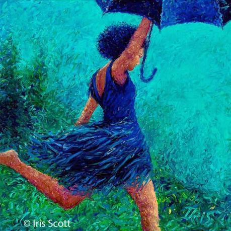 Iris Scott: ¿Por qué pintar con pinceles cuando puedes hacerlo con los dedos?