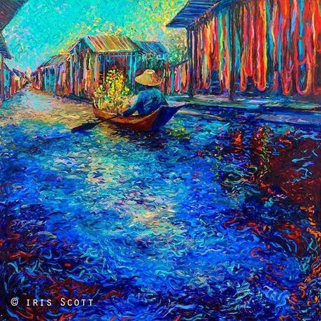 Iris Scott: ¿Por qué pintar con pinceles cuando puedes hacerlo con los dedos?