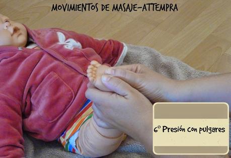 Movimientos de masaje infantil.....Presión con los pulgares.